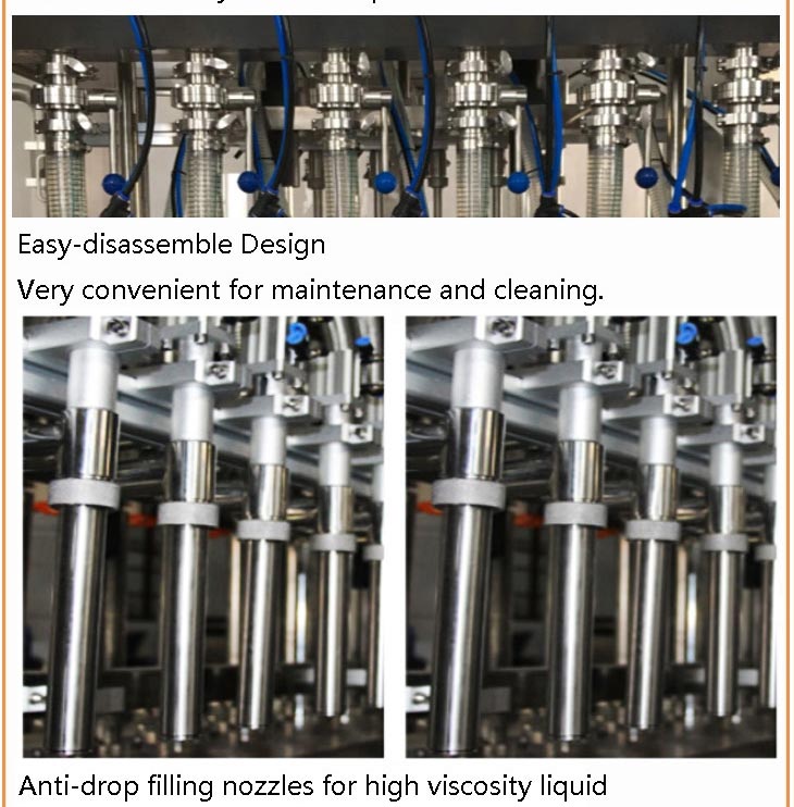 Makinë për mbushje të lirë të mbushjes me kavanoz të mjaltit për mbushje