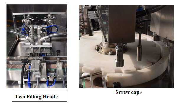 KPGX-1 shishe shurupi makine mbushëse dhe mbuluese e lëngshme për ilaçet