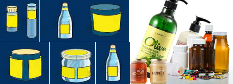 T Makina automatike për etiketimin e kontejnerit të rrumbullakët tipit vertikal